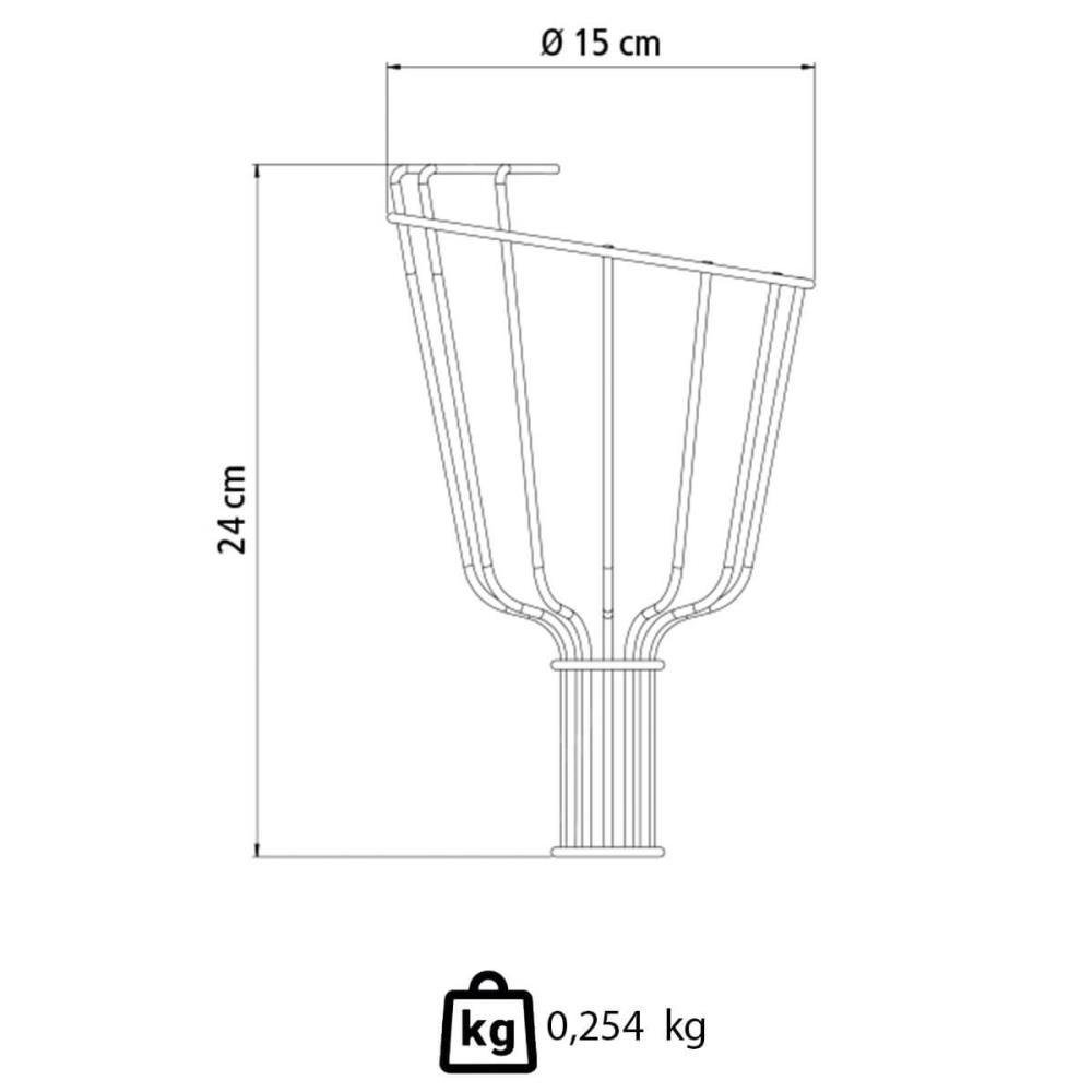 Colhedor de Frutas Médio Tramontina em Aço sem Cabo Olho de 26,5mm de Diâmetro 77819151 - 2
