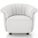 Ver imagem 4 de Kit Namoradeira 2 Lugares e Poltrona Decorativa Orgânica Perseu M03 Bouclê Cru - Lyam Decor