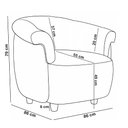 Ver mais imagens de Kit Namoradeira 2 Lugares e Poltrona Decorativa Orgânica Perseu M03 Bouclê Cru - Lyam Decor