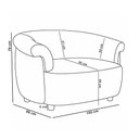 Ver imagem 7 de Kit Namoradeira 2 Lugares e Poltrona Decorativa Orgânica Perseu M03 Bouclê Cru - Lyam Decor