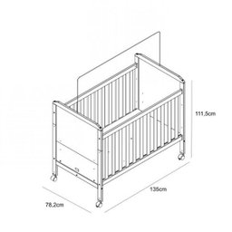 Berço Mini Cama 2 em 1 Cloe Móveis Peroba - 3