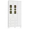 Guarda-Roupa de Bebê 3 Portas 3 Gavetas Tedy Móveis Peroba - 1