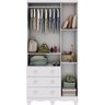 Guarda-Roupa de Bebê 3 Portas 3 Gavetas Tedy Móveis Peroba - 2