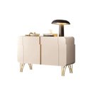 Ver imagem 2 de Buffet Decorativo Sala de Estar Bambino Mdp/mdf Pés em Aço Off White G26 - Gran Belo
