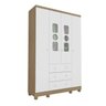 Guarda-Roupa de Bebê 4 Portas 3 Gavetas Tedy Móveis Peroba - 1
