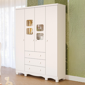 Guarda-roupa de Bebê 4 Portas 3 Gavetas Uli Faura