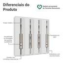 Ver imagem 5 de Guarda-roupa Casal 8 Portas Batentes Venus Madesa