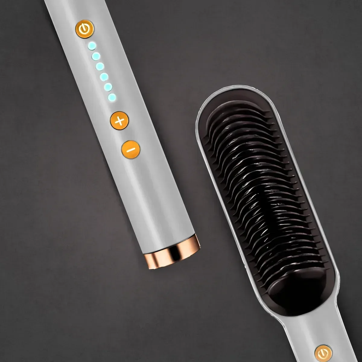 Escova Pente Alisadora de Cabelo Profissional Branco - 2