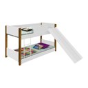 Ver imagem 3 de Beliche Baixa com Escorregador Talita Branco Mel