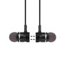 Fone de Ouvido In-Ear Magnético Bluetooth Microfone Estéreo Musica Chamadas sem Fio Intra - Preto - 3