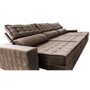 Ver imagem 4 de Sofá Retrátil e Reclinável 3,85m Cama inBox Big Star com SoftGel D40 Velupluma Castor