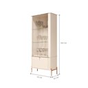 Ver imagem 3 de Cristaleira 2 Portas Baton Rouge Off White Bronze