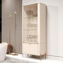 Ver imagem 1 de Cristaleira 2 Portas Baton Rouge Off White Bronze