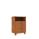 Ver imagem 1 de Mesa de Cabeceira Barcelona com Pés e 2 Gavetas Tcil:cinamomo