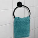 Ver imagem 2 de Suporte Porta Toalha Argola Toalheiro Preto Fosco Inox Porta Toalha Rosto Redondo Acessório Banheiro