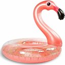 Ver imagem 2 de Boia Flamingo Glitter Grande Inflável 90cm Metalizado