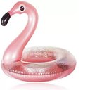 Ver imagem 1 de Boia Flamingo Glitter Grande Inflável 90cm Metalizado