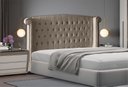 Ver imagem 2 de Cabeceira de Cama Box Toquio Casal Queen 160 Cm Suede Capuccino Ec Móveis