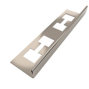 Perfil "L", Aço Inox  304, Prata, brilho - 2 x 12 x 1800 mm