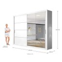 Ver imagem 6 de Guarda-Roupa Casal 8 Espelhos 2 Portas de Correr Gallant Zanzini