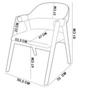 Ver imagem 6 de Kit 03 Cadeiras de Jantar e Estar Living Estofada Nadja L02 Linho Verde Menta - Lyam Decor