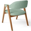 Ver imagem 7 de Kit 03 Cadeiras de Jantar e Estar Living Estofada Nadja L02 Linho Verde Menta - Lyam Decor
