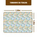 Ver mais imagens de Toalha Mesa Plástica Térmica Chevron Am 6 e 8 Lugares 2,00