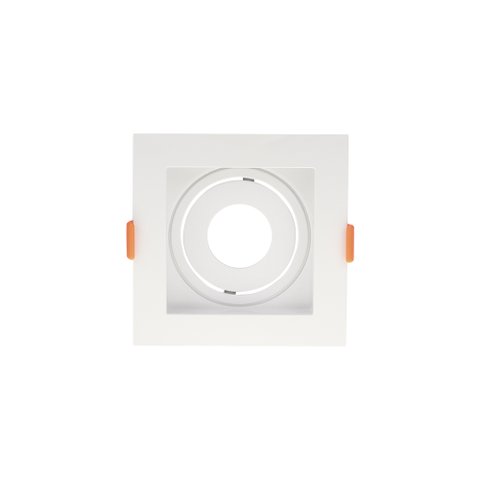 Spot de Embutir Recuado Blumenau Clean para Lâmpada Mr11 Gu10 Quadrado Bivolt Branco