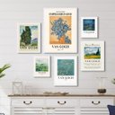 Ver imagem 1 de Composição 6 Quadros Decorativos Artes Van Gogh:madeira Branca