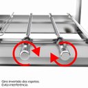 Ver imagem 4 de Churrasqueira Giratória Artinox Grill Regulável com 3 Espetos, 2 Andares e 1 Motor Bivolt do Lado