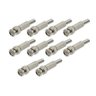 Kit 10 Conectores Bnc Mola Parafuso - 1
