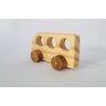 Ônibus de Madeira Maciça 2. Brinquedo Artesanal e Decoração. - 3