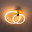 Ver imagem 4 de Plafon de Sobrepor Circolo Dourado 69cm 32w 3000k - Bb021 - Bella