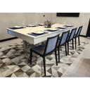 Ver imagem 3 de Mesa de Sinuca/bilhar com Tampo de Jantar Cor Nude - 2,20 X 1,20 - Grafite