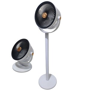 Ventilador Vertical Chao Mesa 5 Velocidades Aromaterapia Bateria Recarregavel Altura Ajustavel Poten