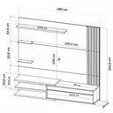Ver imagem 3 de Painel para TV Até 60 Polegadas Grécia Mel/Off White - Viero Móveis