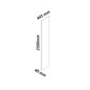 Ver imagem 4 de Painel em Barra 250cm x 44,5cm 100% MDF Realce Off White Gelius Móveis