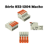 Kit Conector Wago 832-1104-1204 Macho e Femea Linha Pesada - 5
