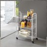 CARRINHO ORGANIZADOR MULTIUSO EM METAL COM 3 PRATELEIRAS PARA BANHEIRO LAVANDERIA COZINHA - 3