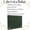 Ver imagem 3 de Cabeceira Casal 138 cm Dubai Veludo Verde Soon