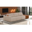 Ver imagem 2 de Sofá Ilha 3 Lugares Living 402cm Modulado para Sala Lary Bouclê Creme K01 - D'Rossi