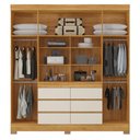 Ver imagem 3 de Guarda Roupa Casal Cádis com Cômoda Flora Cinamon Touch/off White - Demóbile
