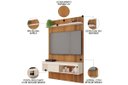 Ver imagem 3 de Rack Bancada C/ Painel P/ Tv até 45 Pol Jade Ripada 120x183cm Freijo/off White - Caemmun