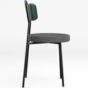 Ver imagem 7 de Kit 08 Cadeiras Estofada Sala De Jantar Barcelona L02 Facto Verde Musgo Linho Cinza Escuro - Lyam Ly