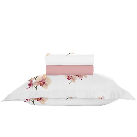 Jogo de Cama Solteiro 200 Fios Nova América - Jessica (7578)