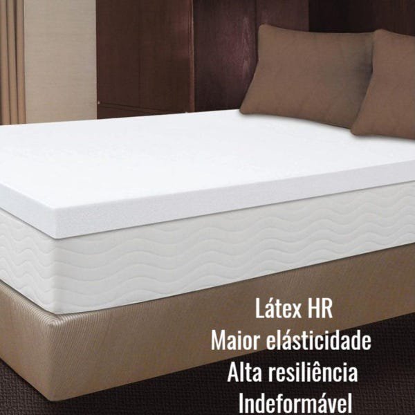 Pillow Top Látex HR Foam Solteiro 0,78 X 1,88 X 10 Aumar - 2