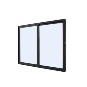 Janela de Alumínio 02 Folhas Fit Preto - 60x60