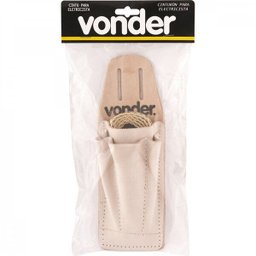 Cinto de couro/nylon marrom para eletricista Vonder - 2