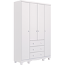 Guarda-roupa de Bebê 4 Portas 3 Gavetas Junior 100% Mdf Faura - 2
