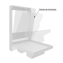 Ver imagem 3 de Cama de Solteiro Articulada com 2 Nichos - Branco